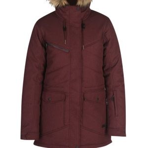 NWT Ride Madison Snowboard Jacket SM fur collar